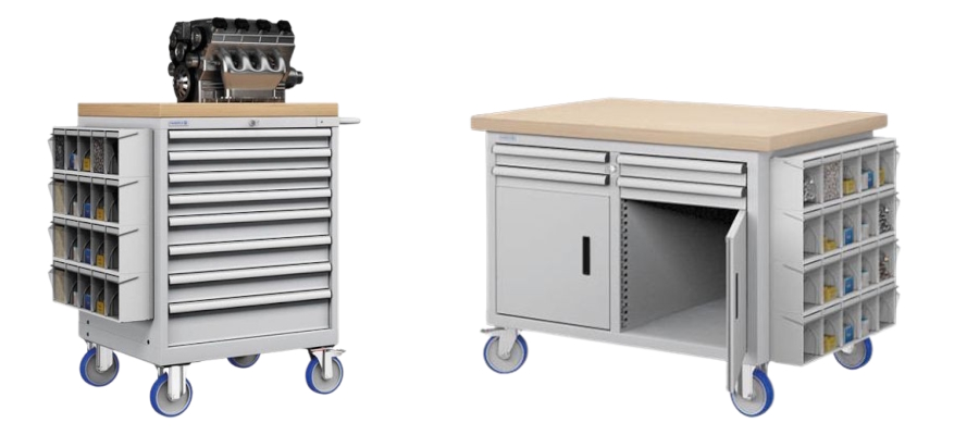 עגלת כלים עם אחסון